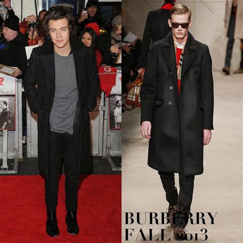 harry styles burberry jacket|Harry Styles outfits.